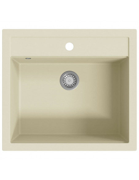 Lavello da Cucina in Granito Vasca Singola Beige