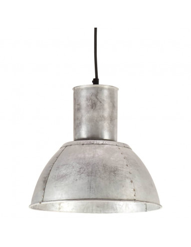 Lampada a Sospensione 25 W Argento Rotonda 28,5 cm E27