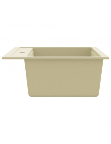 Lavello da Cucina in Granito Vasca Singola Beige