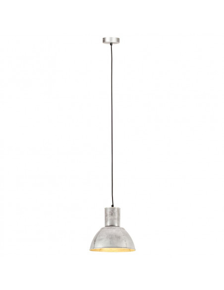 Lampada a Sospensione 25 W Argento Rotonda 28,5 cm E27