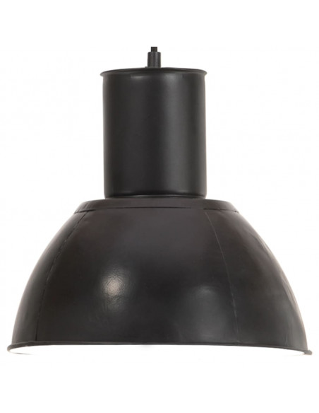 Lampada a Sospensione 25 W Nera Rotonda 28,5 cm E27