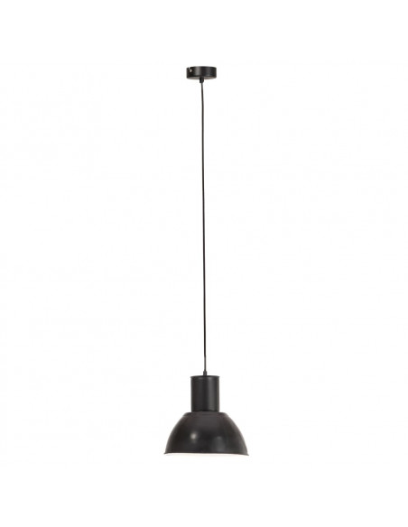 Lampada a Sospensione 25 W Nera Rotonda 28,5 cm E27
