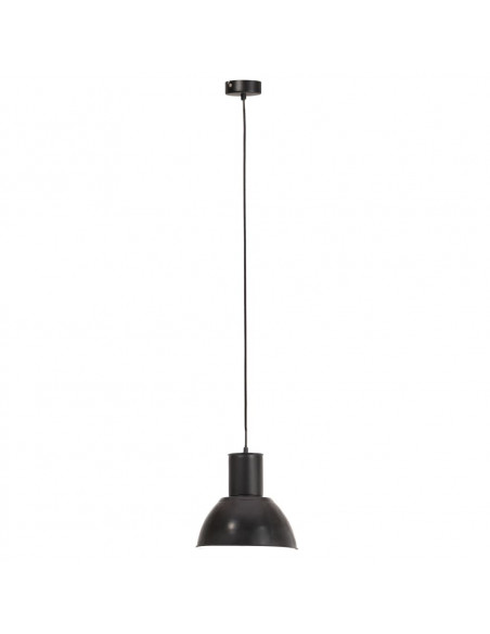 Lampada a Sospensione 25 W Nera Rotonda 28,5 cm E27