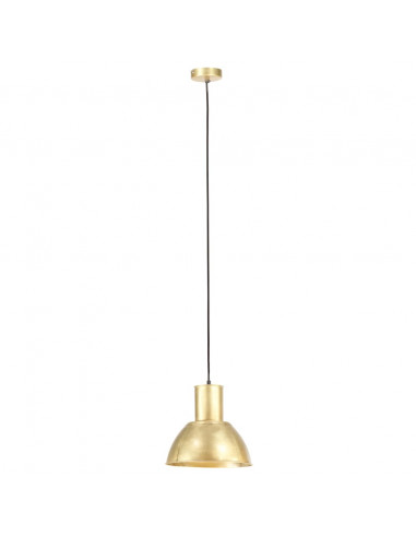 Lampada a Sospensione 25 W Ottone Rotonda 28,5 cm E27