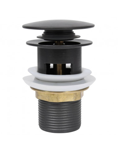 Scarico a Pressione Funzione Troppopieno Grigio 6,4x6,4x9,1cm