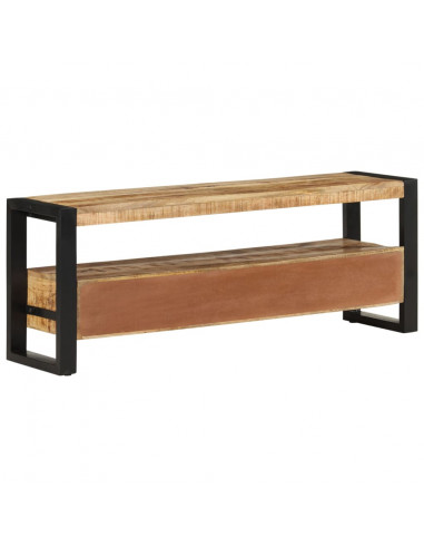 Mobile Porta TV 120x30x45 cm in Legno Massello di Mango