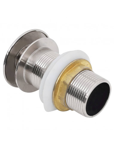 Scarico a Pressione Senza Troppopieno Cromo 6,4x6,4x9,1cm