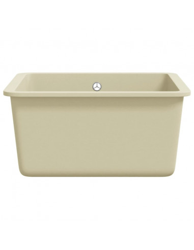 Lavello da Cucina in Granito Vasca Singola Beige