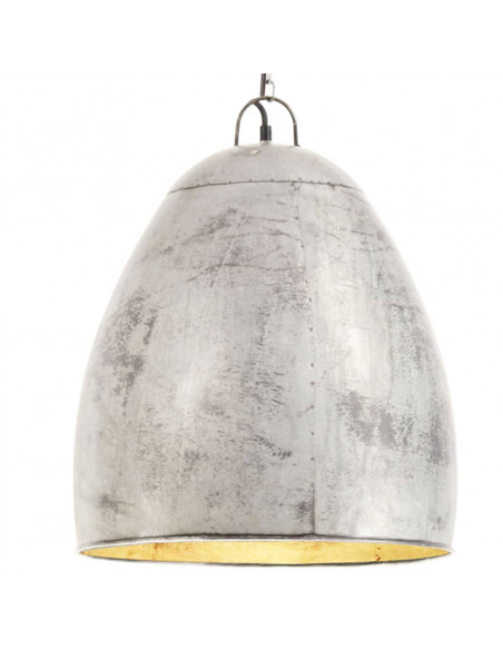 Lampada a Sospensione Industriale 25 W Argento Rotonda 42cm E27