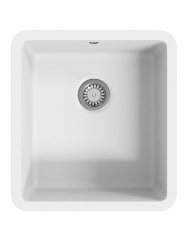 Lavello da Cucina in Granito Vasca Singola Bianco