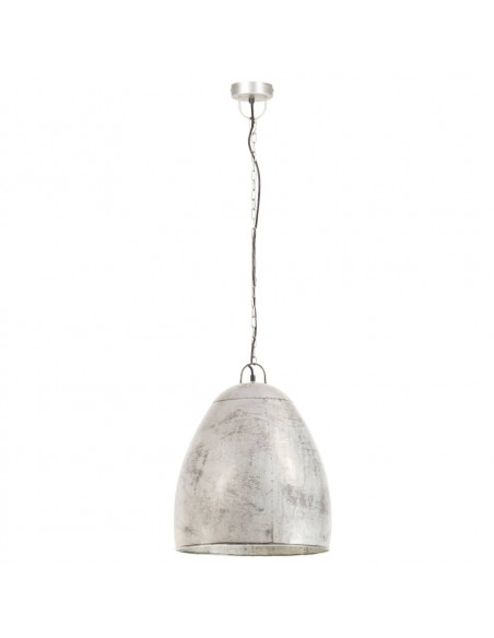 Lampada a Sospensione Industriale 25 W Argento Rotonda 42cm E27