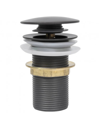 Scarico a Pressione Senza Troppopieno Grigio 6,4x6,4x9,1 cm