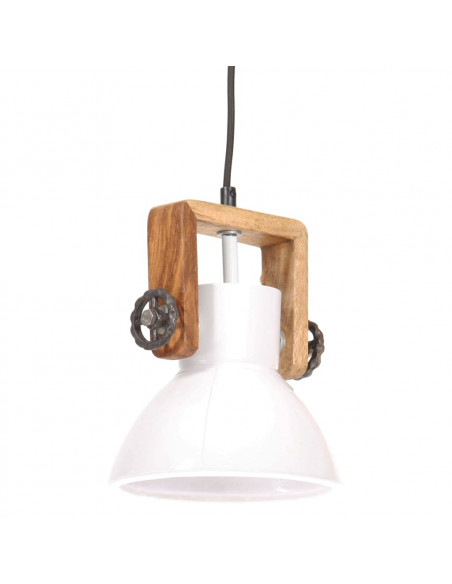 Lampada a Sospensione Industriale 25 W Bianca Rotonda 19 cm E27