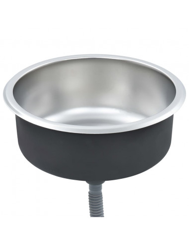 Lavello da Cucina con Filtro e Sifone in Acciaio Inox