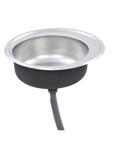 Lavello da Cucina con Filtro e Sifone in Acciaio Inox