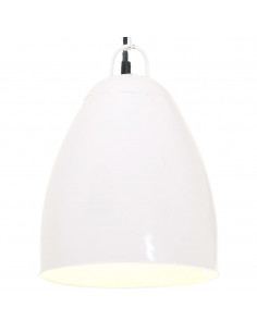 Lampada a Sospensione Industriale 25 W Bianca Rotonda 32 cm E27 2