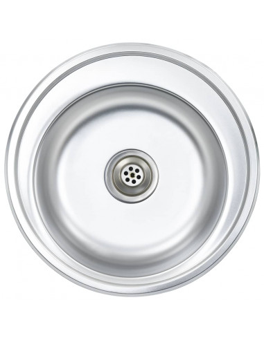 Lavello da Cucina con Filtro e Sifone in Acciaio Inox