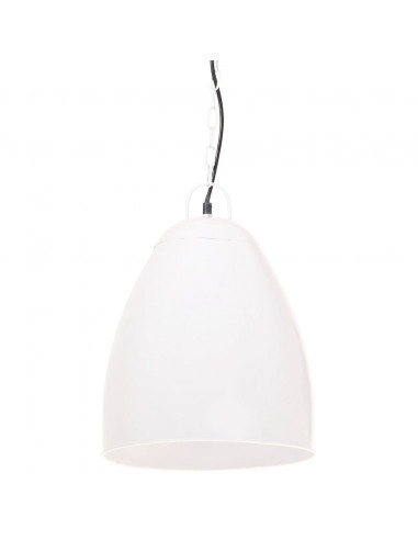 Lampada a Sospensione Industriale 25 W Bianca Rotonda 32 cm E27