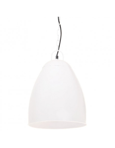 Lampada a Sospensione Industriale 25 W Bianca Rotonda 32 cm E27