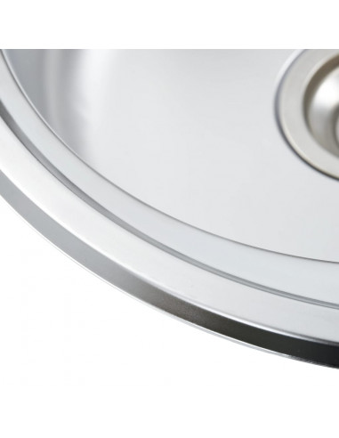 Lavello da Cucina con Filtro e Sifone in Acciaio Inox