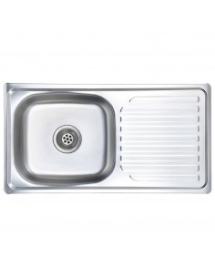 Lavello da Cucina con Filtro e Sifone in Acciaio Inox 2