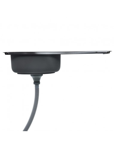 Lavello da Cucina con Filtro e Sifone in Acciaio Inox