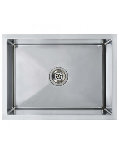 Lavello da Cucina Lavorato a Mano con Filtro in Acciaio Inox