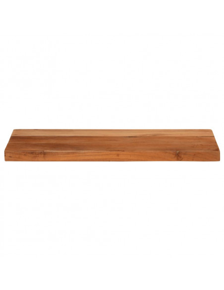 Piano per Tavolo 60x20x2,5cm Rettangolare Legno Massello Acacia