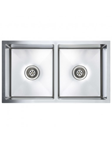 Lavello da Cucina Lavorato a Mano in Acciaio Inox