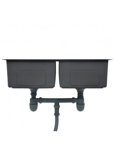 Lavello da Cucina Lavorato a Mano in Acciaio Inox