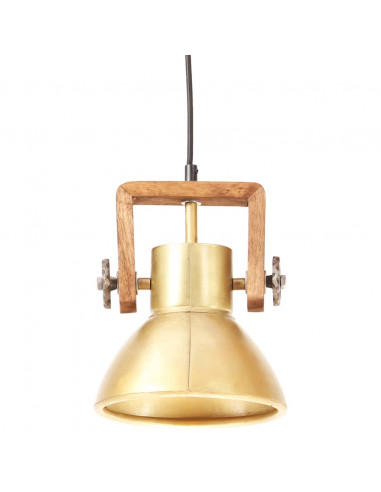 Lampada a Sospensione Industriale 25 W Ottone Rotonda 19 cm E27