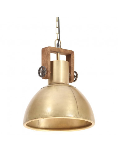 Lampada a Sospensione Industriale 25 W Ottone Rotonda 30 cm E27
