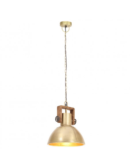 Lampada a Sospensione Industriale 25 W Ottone Rotonda 30 cm E27