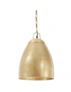 Lampada a Sospensione Industriale 25 W Ottone Rotonda 32 cm E27 2