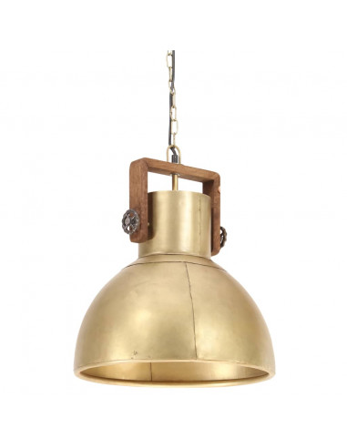 Lampada a Sospensione Industriale 25 W Ottone Rotonda 40 cm E27