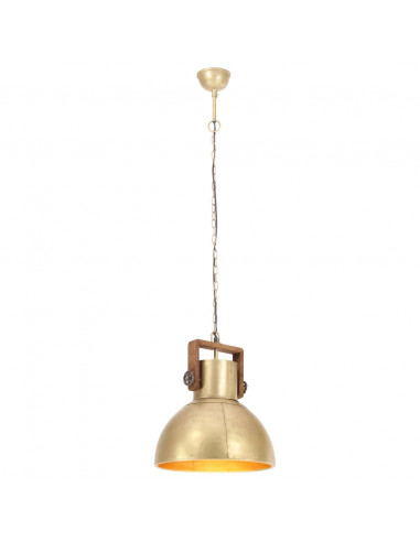 Lampada a Sospensione Industriale 25 W Ottone Rotonda 40 cm E27