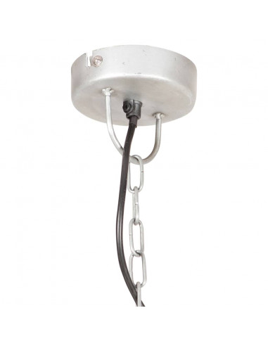 Lampada a Sospensione Vintage 25 W Argento Rotonda 31 cm E27