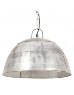 Lampada a Sospensione Vintage 25 W Argento Rotonda 41 cm E27 2