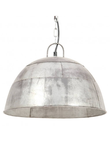 Lampada a Sospensione Vintage 25 W Argento Rotonda 41 cm E27