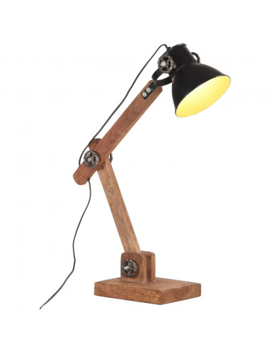 Lampada da Scrivania Industriale Nera Rotonda 58x18x90 cm E27