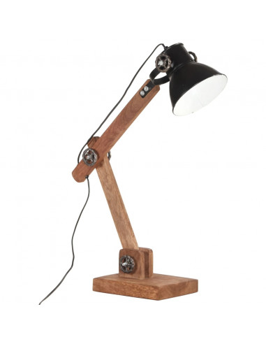 Lampada da Scrivania Industriale Nera Rotonda 58x18x90 cm E27