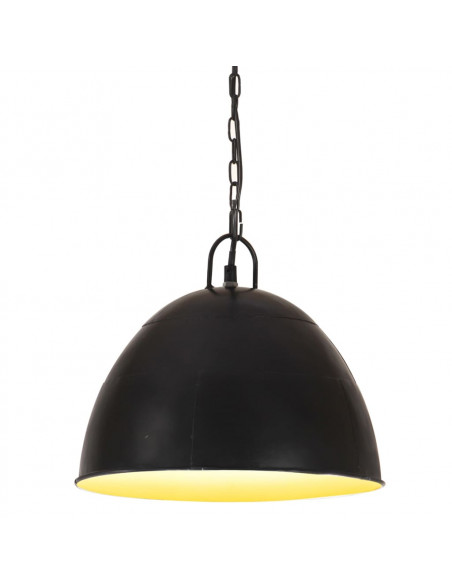 Lampada Industriale Vintage 25 W Nera Rotonda 31 cm E27