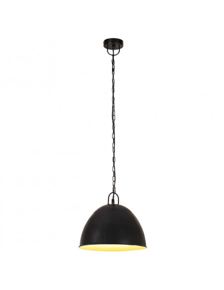 Lampada Industriale Vintage 25 W Nera Rotonda 31 cm E27