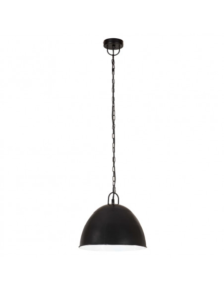 Lampada Industriale Vintage 25 W Nera Rotonda 31 cm E27