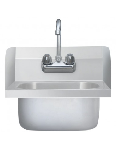 Lavandino Commerciale con Rubinetto in Acciaio Inossidabile