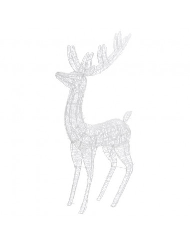 Renne di Natale XXL in Acrilico 250 LED 2pz 180cm Bianco Freddo