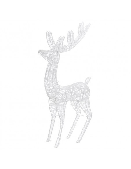 Renne di Natale XXL in Acrilico 250 LED 2pz 180cm Bianco Freddo