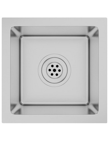 Lavello da Cucina Lavorato a Mano in Acciaio Inox