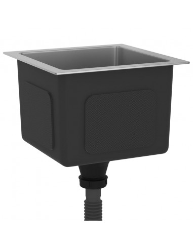 Lavello da Cucina Lavorato a Mano in Acciaio Inox