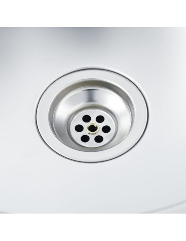 Lavello da Cucina Lavorato a Mano in Acciaio Inox